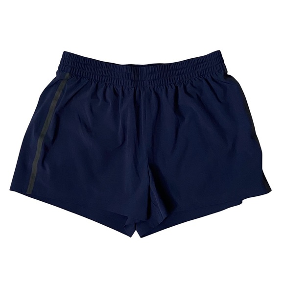 Outerknown Woman’s Dark Blue Board Shorts Zipper Pocket Elastic Waist Small - Picture 1 of 6